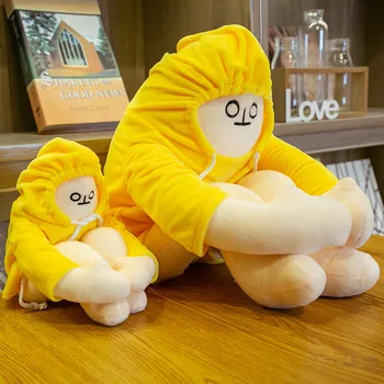 Novi 18 cm Koreja Privjesak Anime Smiriti Lutke Zabavne WOONGJANG Lutke Žuta Banana Osoba Pliš Igračke Rođendan Darove za Djecu Dječji