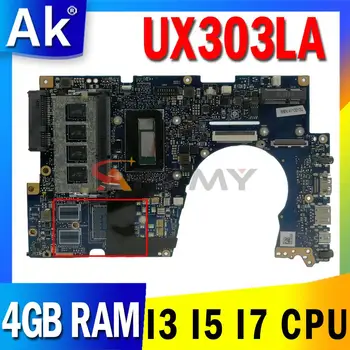 UX303LA za ASUS UX303 UX303L UX303LN UX303LB U303LN Matična ploča laptopa Matična ploča sa i3 i5 i7 4th Gen 5th Gen PROCESOR, 4 GB ram-a