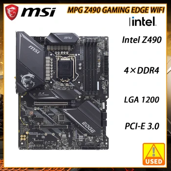 Matična ploča LGA 1200 Za i3-10100F procesor MSI MPG Z490 IGRE EDGE i WiFi Matična ploča Intel DDR4 Z490 PCI-E 3,0 128 GB 2 × M. 2 ATX