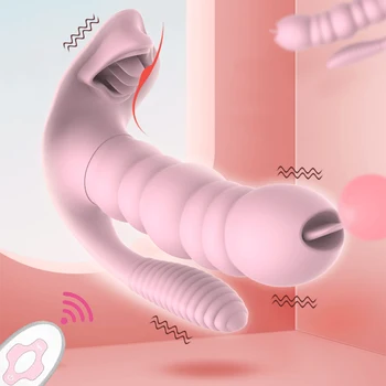 Nosivi Dildo G-Spot Vibrator za Žene, Lizanje Jezik Vagine, Stimulator Klitorisa, Apsorpciju Odrasle Erotske Vlačne Seks-Igračke