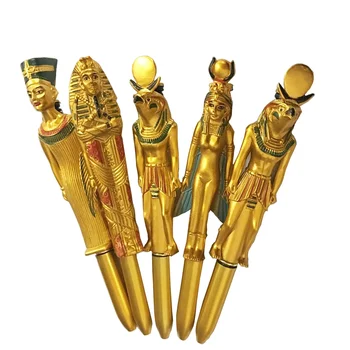 5 kom. Kreativno Kemijska Olovka s egipatskom Lik U Obliku Faraona, Kemijska Olovka za Rukotvorine, Promotivni Poklon za Kućnu Trgovine
