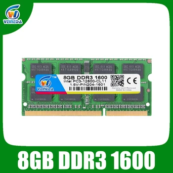 VEINEDA DDR3 8GB Ram Sodimm ddr 3 4gb 1333 na 1600 Za ram-a za laptop Intel, AMD