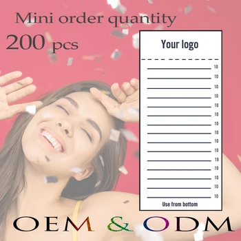 Posebna oznaka za izgradnju trepavica od mink, Osobni logotip DIY, Individualni OEM 200pcs 500pcs