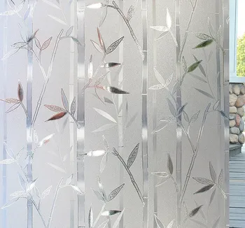 3D Bamboo Statičke Stakleni Prozor Film samoljepivi uredski prozor Oznaka Širina 30 cm 58 cm i 70 cm