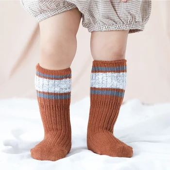 dječji neklizajući čarape do koljena za djevojčice i dječake, duge zimske pamučne čarape za novorođenčad, dječji debeli topli visoke čarape