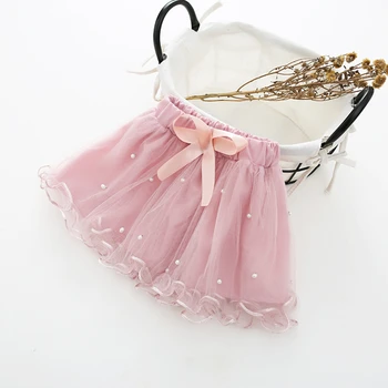 Od 1 do 6 godina, Dječji balet suknje-paketi za djevojčice, Ružičasto-siva Kratka Suknja-torta, Valovita Dječje Suknja s Biserima, dječje Suknja Princeza, toole... meisjes