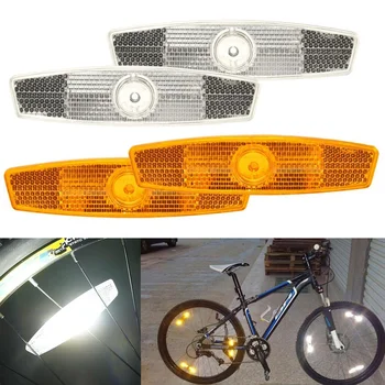 4kom Bicikl Biciklistička Smeč Reflektor, Upozoravajuća Žaruljica Sigurnosnih Bicikl Kotač Reflektor Zaštitna Smeč Nosač Isječak Upozorenje Reflektirajućim List