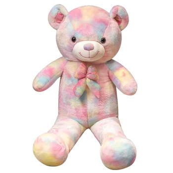 Dobar High-End Div Rainbow Plišani Medvjed Lutka Meke Punjene Životinje Šarene Medo Pliš Igračke Djeca Djevojke Zaljubljen Valentin