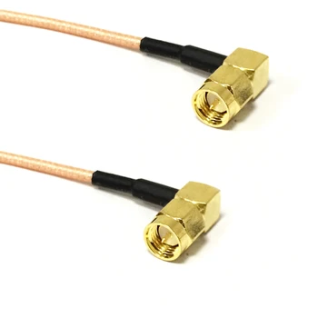 Novi SMA Muški Pravokutni prekidač SMA Muški 90 Stupnjeva priključni kabel RG316 RG174 RG58 Veleprodaja Brza dostava do 15 cm/40 cm/100 cm Adapter