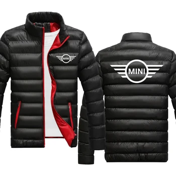 Zimske Nove Muške jakne s mini-logotipom automobila, visokokvalitetna Gusta monotono visokokvalitetna Gusta Muška jakna, pulover