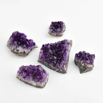 Prirodni Neobrađeni Ametist Quartz Crystal Violet Klaster Ljekovita Kamenje Uzorak Uređenje Doma Obrt Ukras Ukras