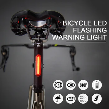 Biciklistička dugo Svjetlo USB Punjiva COB LED Lampa Za mtb Biciklizam Stražnje Svjetlo Stražnji MTB Upozorenje O Sigurnosti Biciklistička dugo Svjetlo Novi