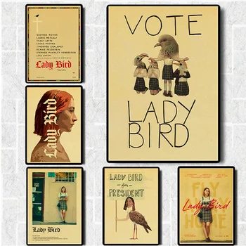 Lady Bird Plakat filma Greta-Гервиг-Film-Сирша-Rhone Vintage Plakati i Grafike Likovna Slikarstvo Ukras osnovnoj sobe