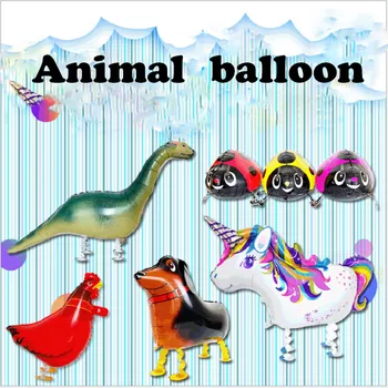 Veleprodaja Igračaka Balone U Obliku Životinja Stoji Patka Konj Svinja Baby Panda Buba Dinosaur Baloni
