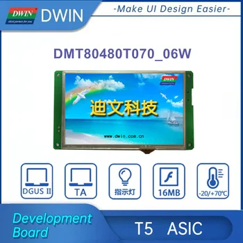 DWIN 7 - inčni TFT LCD modularni ekran, 800*480 HMI industrijska touchpad, Inteligentni tft LCD zaslon UART дисплейный modul DMG80480C07003WTR 