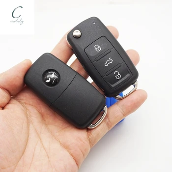 Cocolockey 3B/2B Auto-torbica za ključeve sa daljinskim upravljačem za Beetle/Caddy/Eos/Golf/Jetta/Polo/Scirocco/Tiguan/Touran/UP za VW Prazna Torbica za ključeve