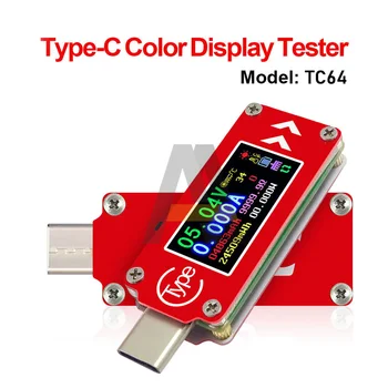 RD QC2.0 QC3.0 TC64 LCD ZASLON USB Voltmetar Ampermetar Napon Mjerač Struje Tip-C Multimetar Baterija PD Punjenje Power Bank USB Tester